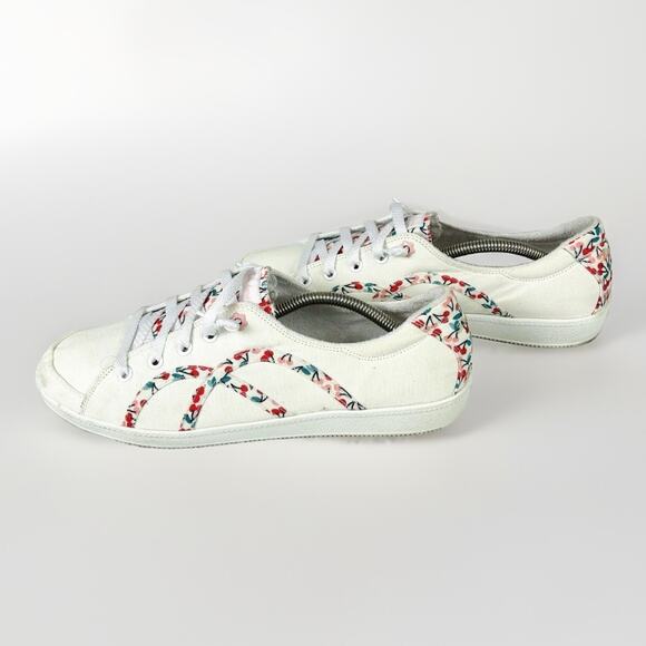 Skechers Floral Print Slip-On Lace Up Shoes- Madison Ave Take A Walk Sz 11 - Picture 4 of 6